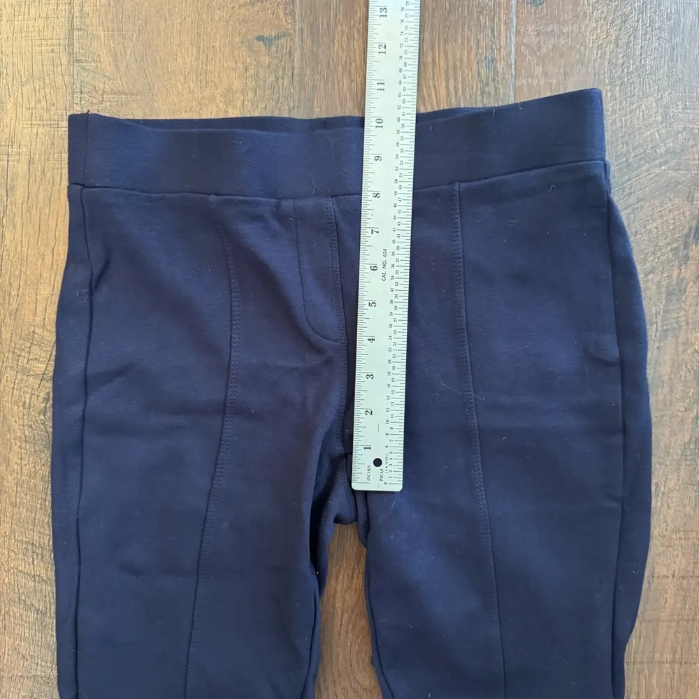 STYLE & CO darker royal blue grey pull on leggings, size M Size M - Image 4