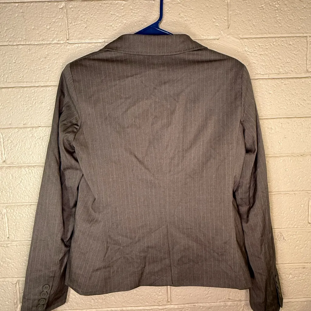 Women's Brown Blazer Jacket Size 6 - Image 2