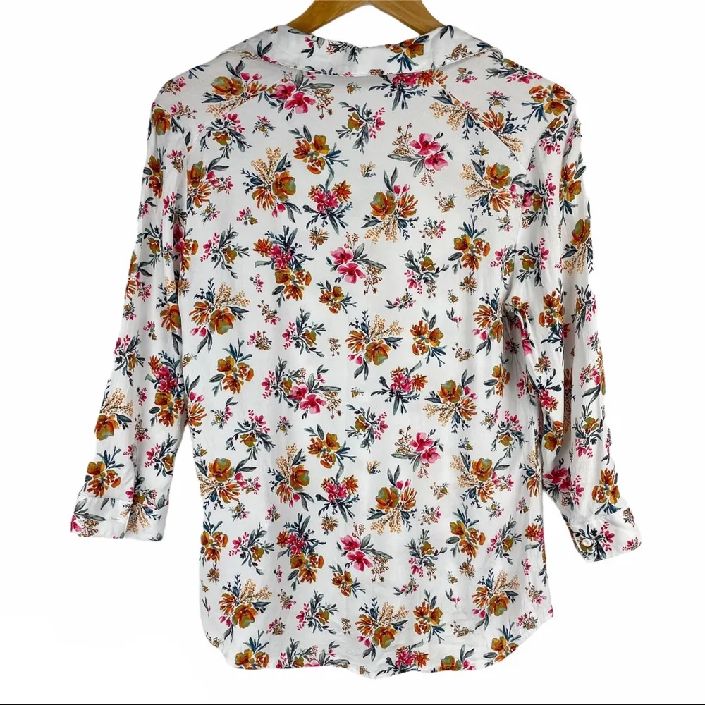 Zara White Floral Boho Top - Image 4