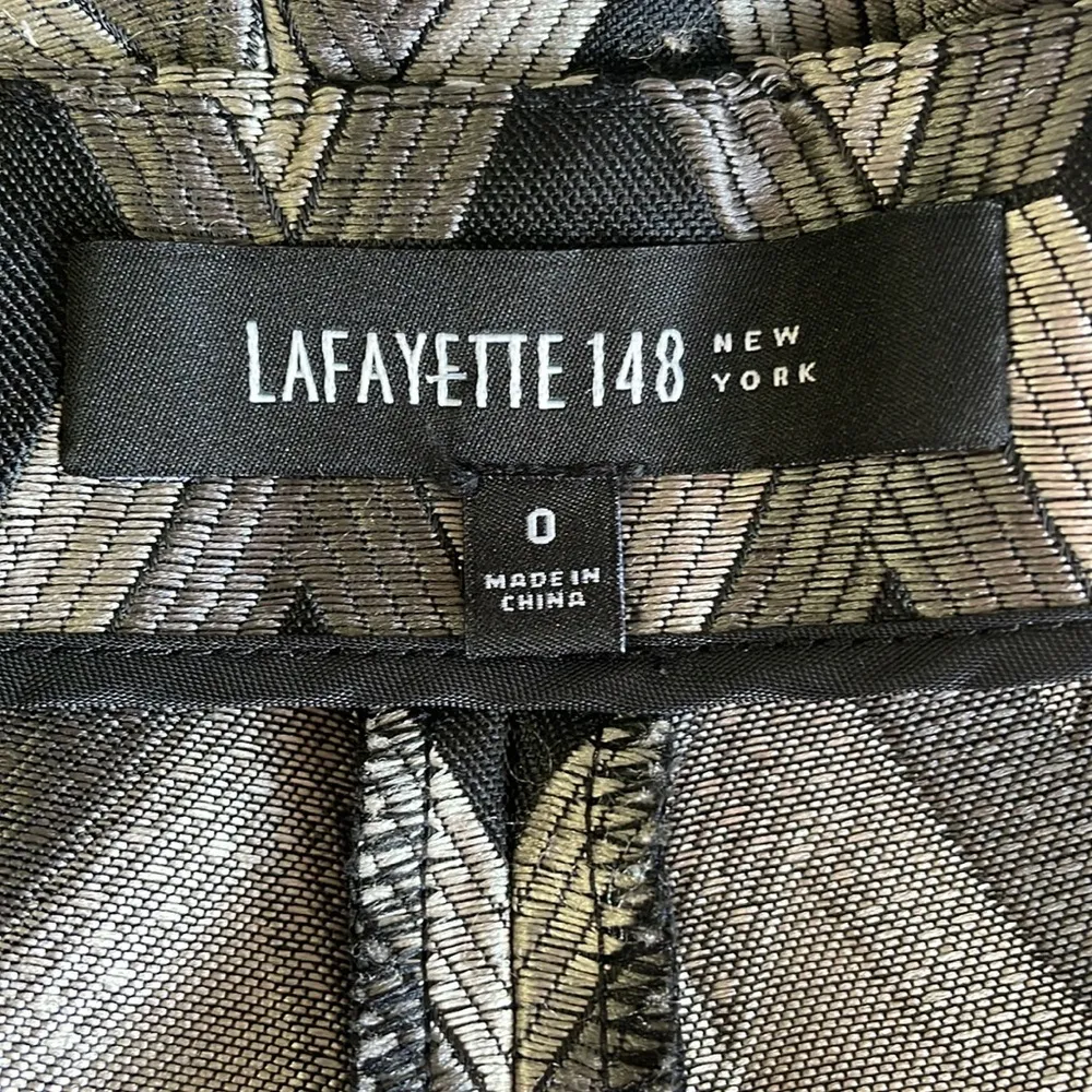 Lafayette 148 Diamond Print Tapered Pants - Image 6