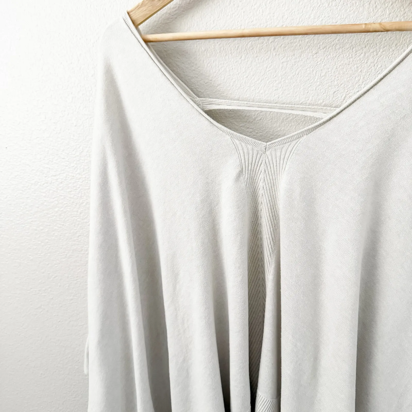 LULULEMON ATHLETICA | Free To Coast Wrap Cream Ivory Lightweight Sweater | OS - Image 5