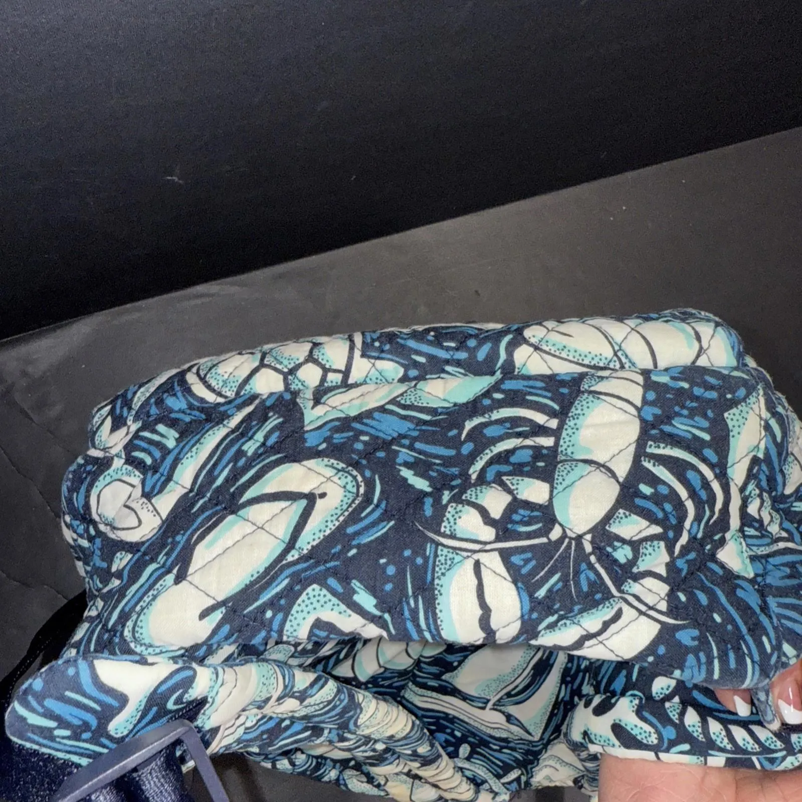 Vera Bradley Essential Compact Quilted Backpack ~”Shore Enough Soft “ - Image 10