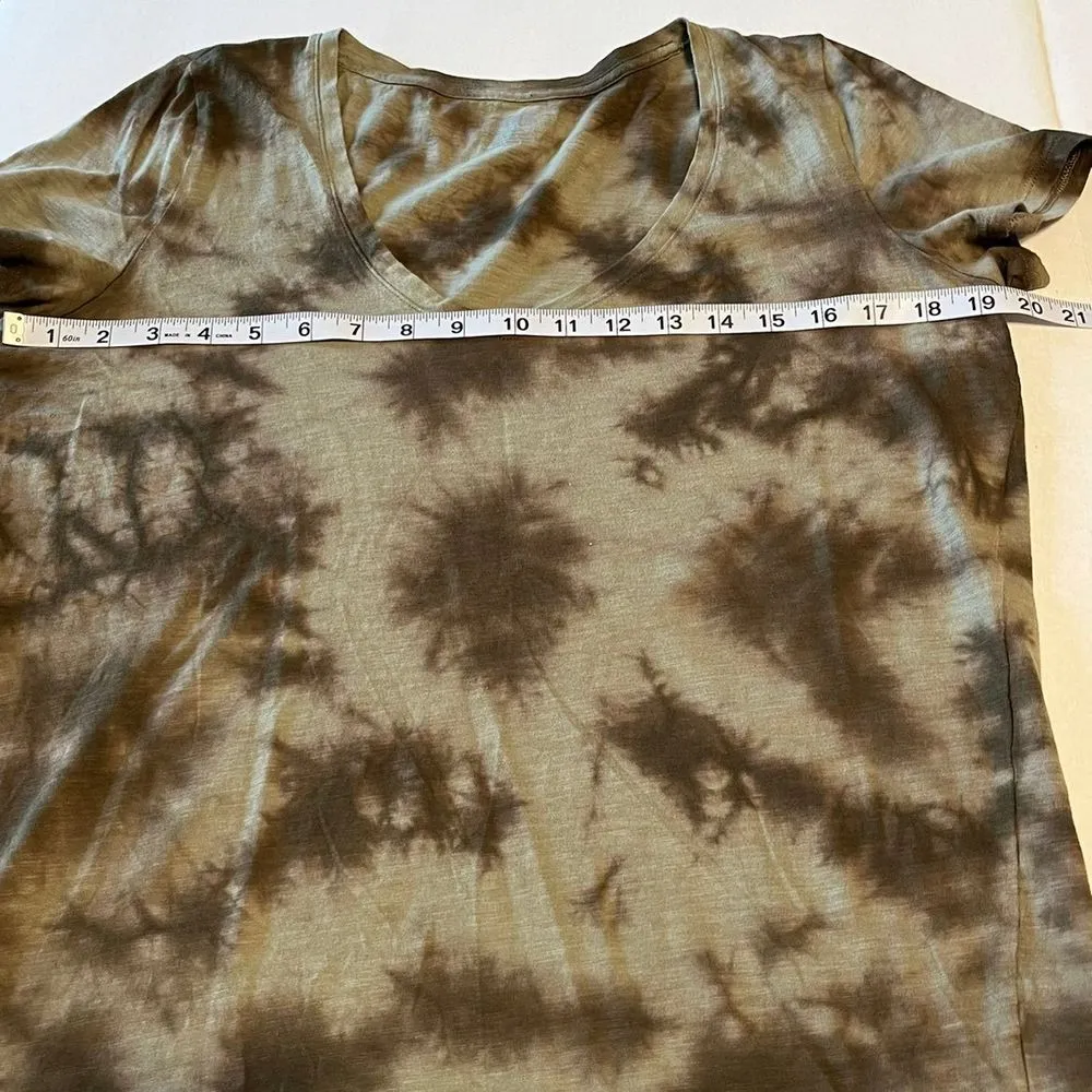 PINK green‎ tie dye women's medium v - Image 2