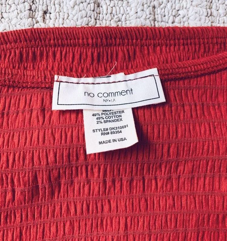 Red Ruffle Tube Top - Image 4