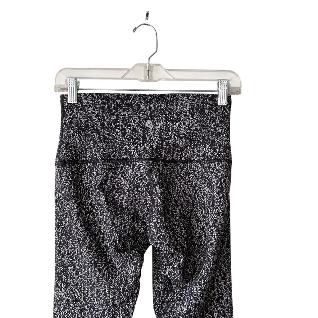 Lululemon Wunder Under High Rise Yoga Leggings T30416 Heathered Black Gray 6 - Image 5