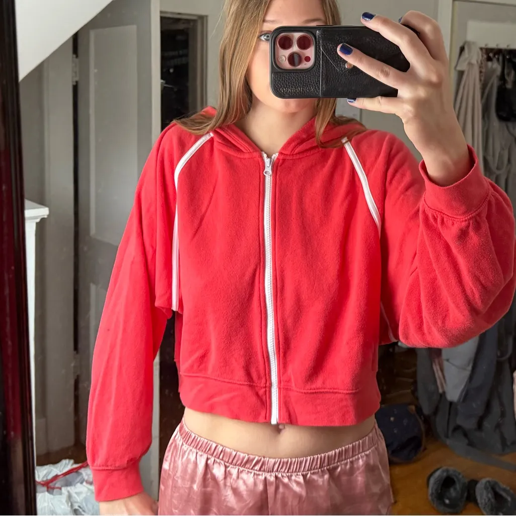 DSG red/pink cropped zip up Red Size L - Image 2