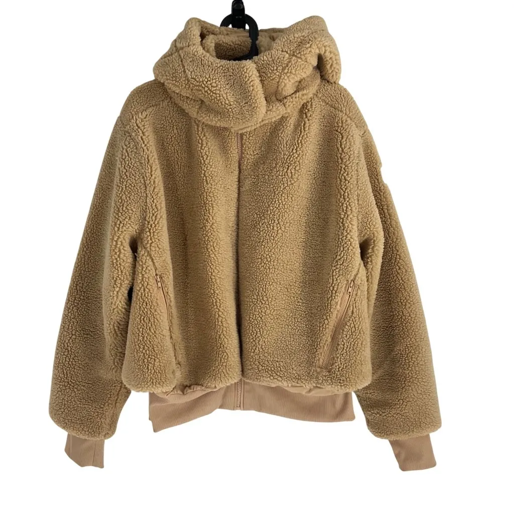 ALO Yoga Womens L Beige Foxy Sherpa Zip - Image 13
