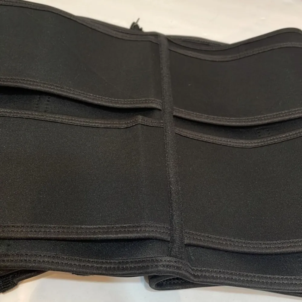 Women Neoprene Black zipper hook and loop closure weight loss body shaper Sz M Size M - Image 89