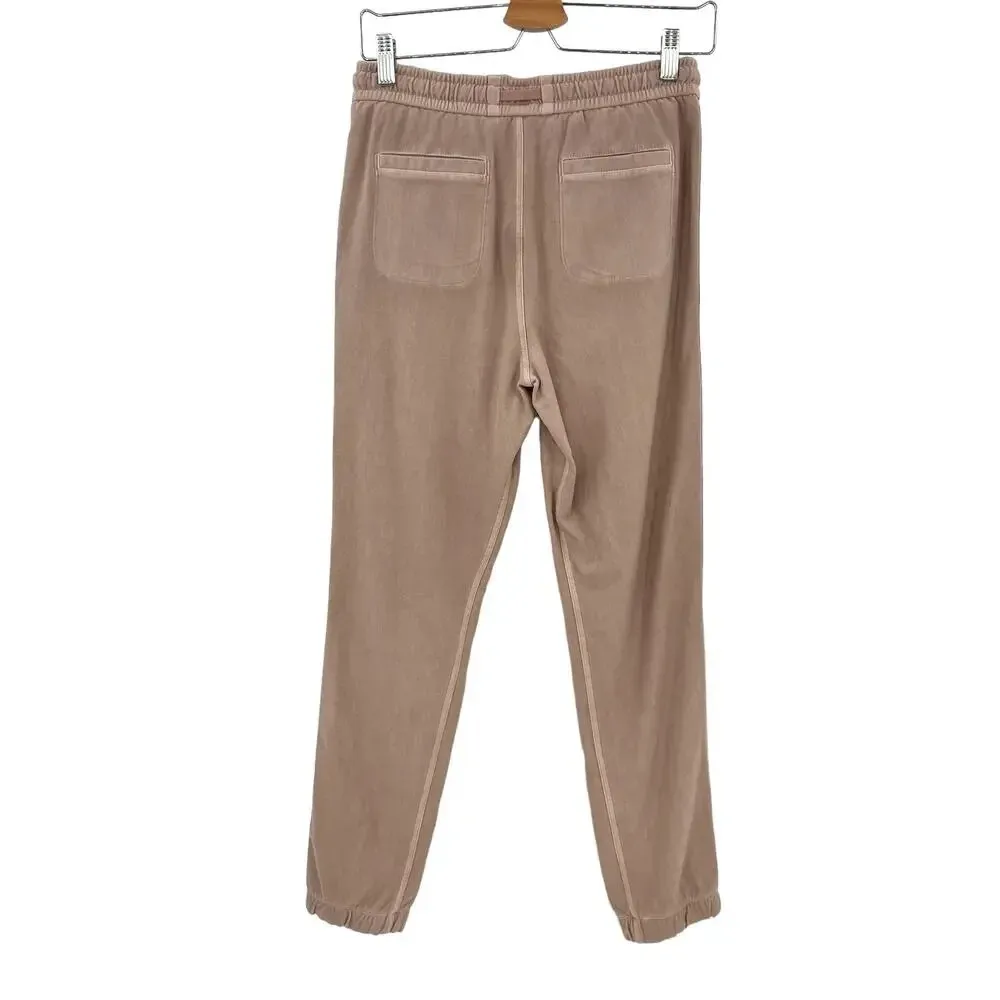 Athleta Farallon Jogger Pants in Mocha Latte Pink Beige Sweatpants‎ Size 2 - Image 7
