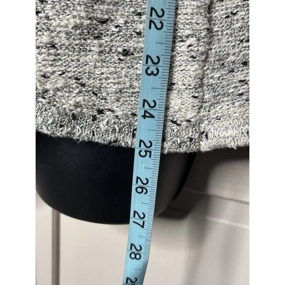 Style &‎ Co. Petite Cream/Black/Gold Metallic Knit Long Sleeve Sweater Size PS - Image 3