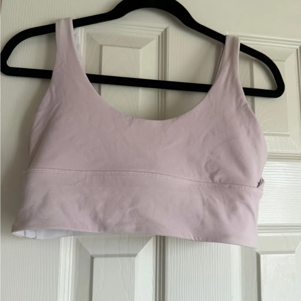Lululemon Reversible Align Light Pink and white Sports Bra - Image 2