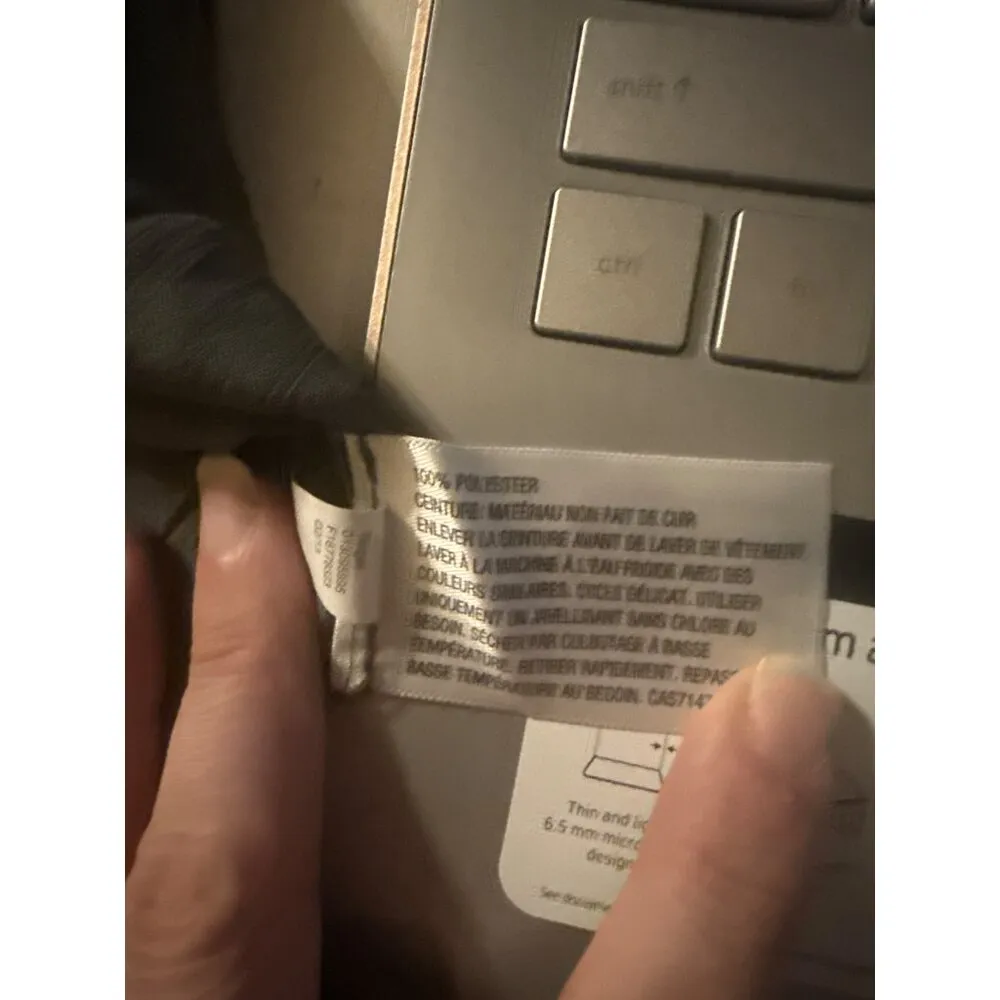 Mossimo Womens Gray Sheer Long Sleeve Tunic With Lace & Patterned Detail Size XL - Image 10