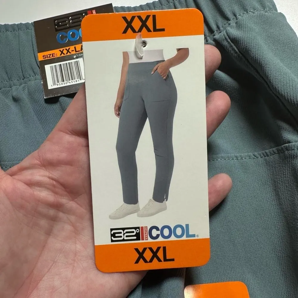 32° Cool- Cooling Athletic Athleisure Pants From Costco Irish Teal 2XL - Image 4