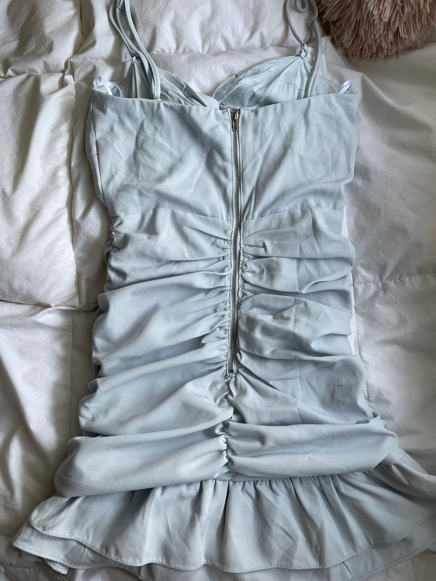 Lulus Baby Blue Mini Dress - Image 3