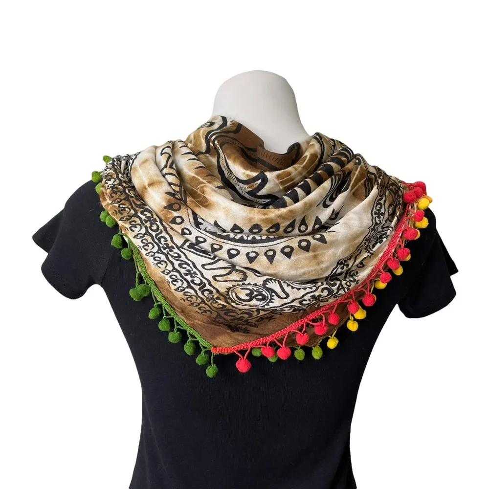 Free People  Pompom Scarf Wrap - Image 5