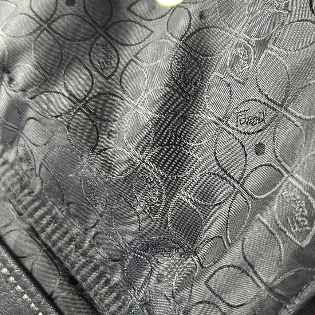 Fossil  Black Leather Crossbody Bag - Image 7