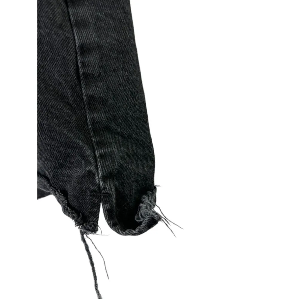 Old Navy High-Rise Secret-Smooth Pocket Black Denim Jean Skirt Women's 22 - Image 4