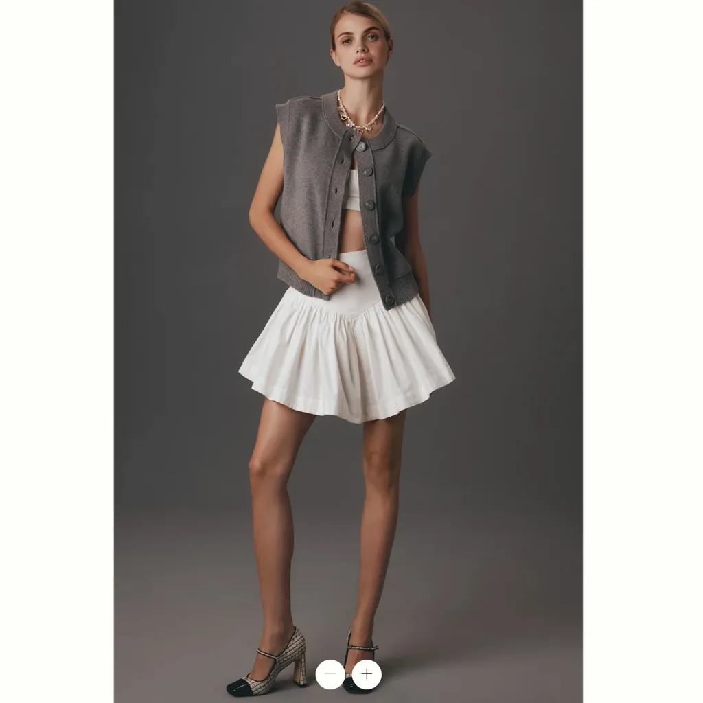 Anthropologie The Sutton Compact Cardigan Sweater by Maeve: Vest Edition - Image 4