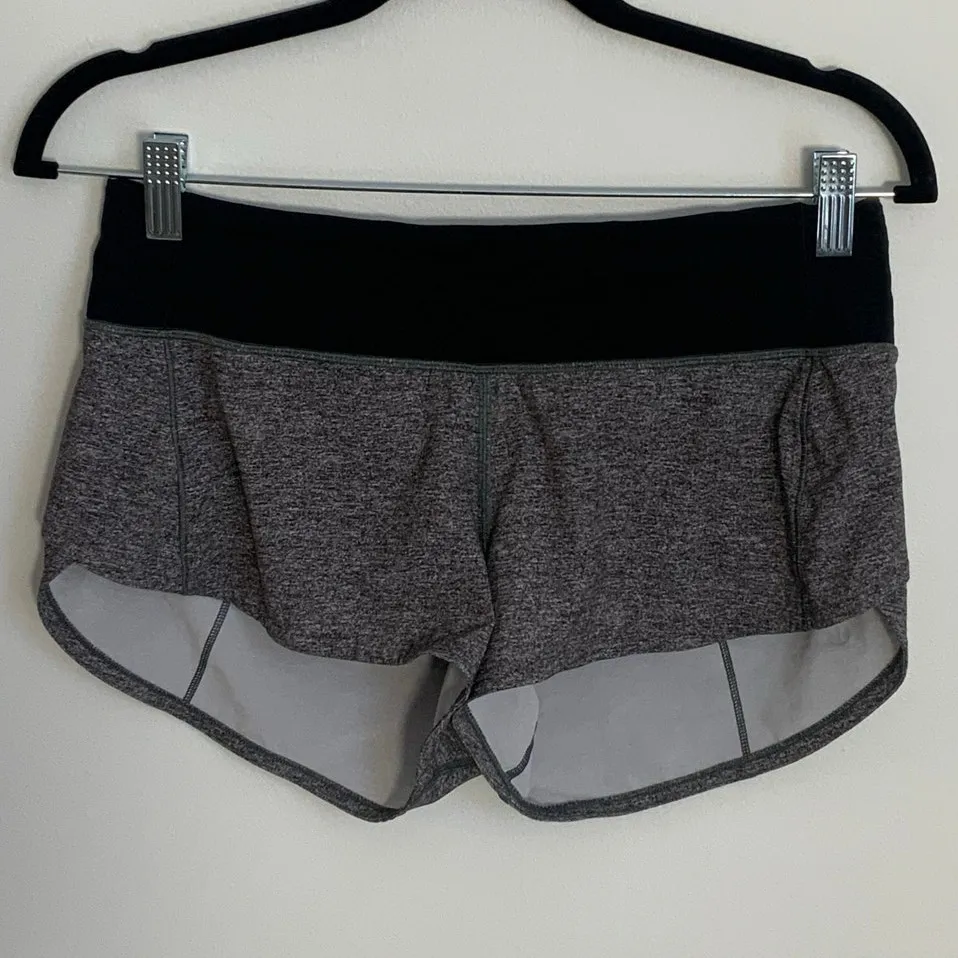 Lululemon Speed Up Short *2.5" Heather Lux Multi Black / Black - Image 4