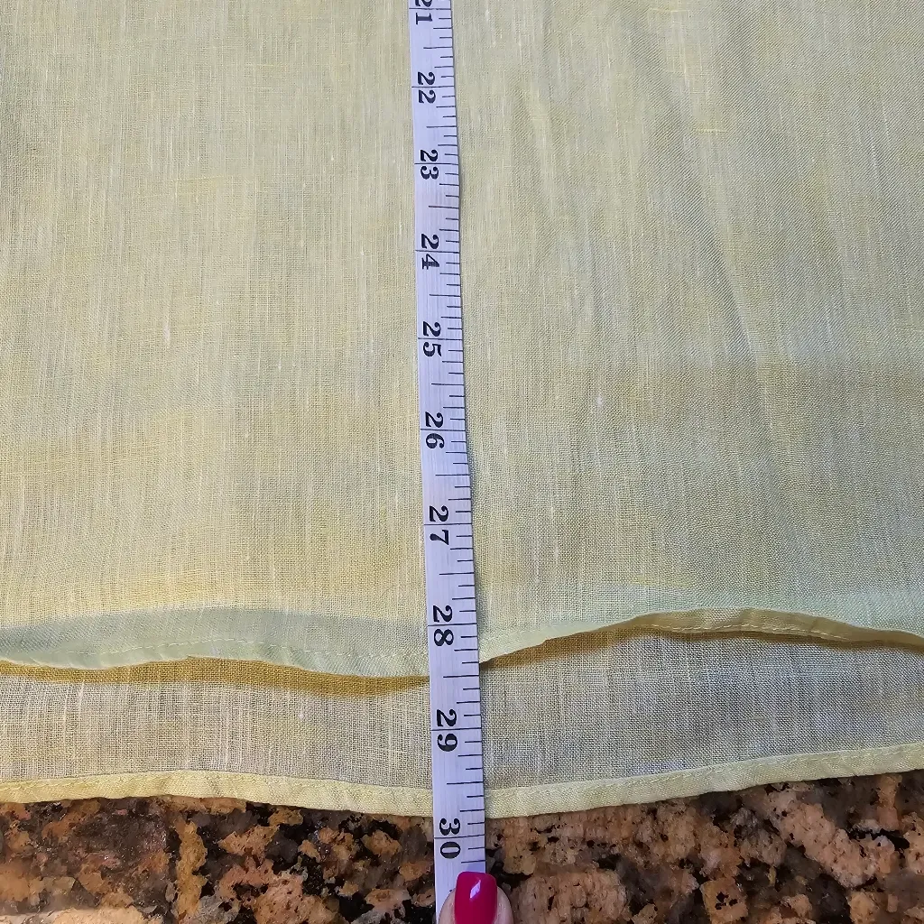 J. McLaughlin Yellow Linen‎ Buttoned Shirt sz XS - Image 2