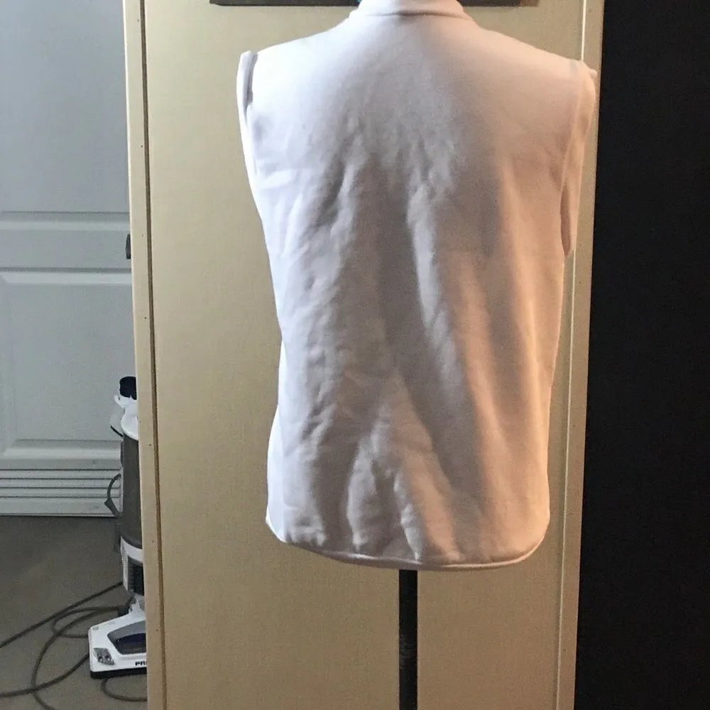 American Apparel White V Neck Top Women's - Image 14