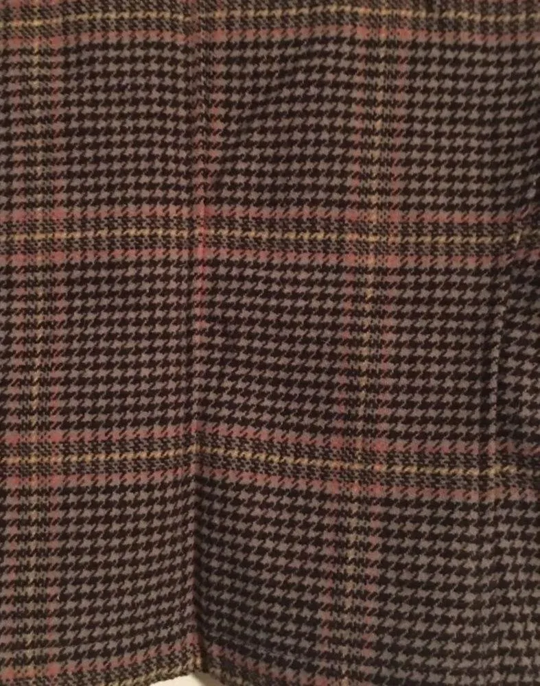 Brown Plaid Cropped Jacket Women’s Size XS NEW - Image 9