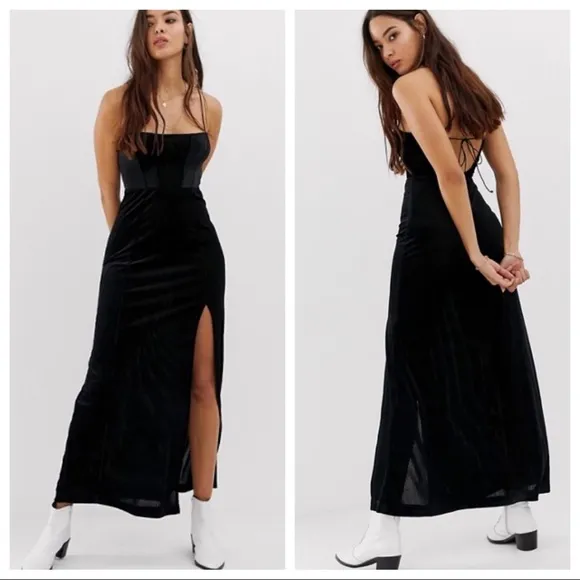 Free People all I need velvet ribbed maxi dress - Image 2