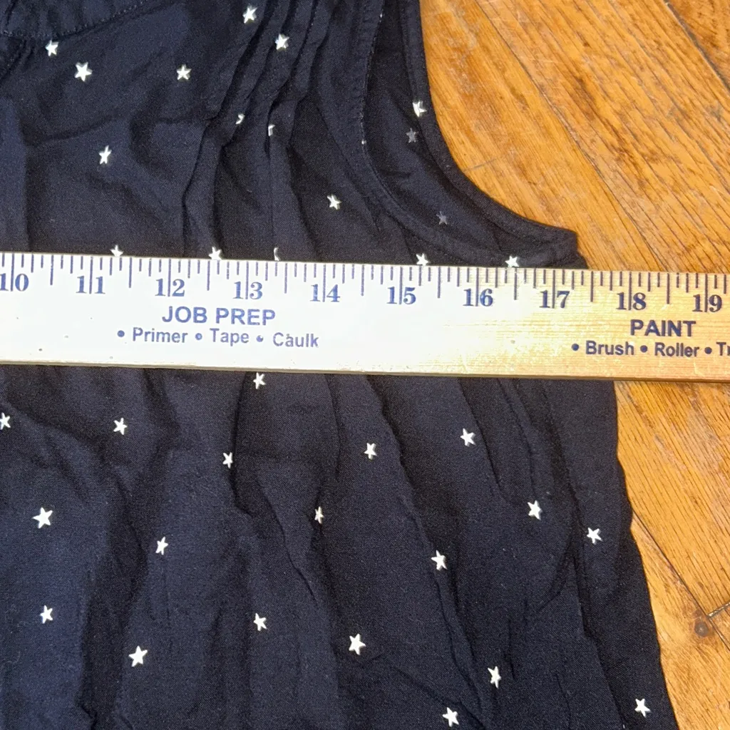 Sonoma Black‎ Tank Top with White Star Pattern Size M - Image 8