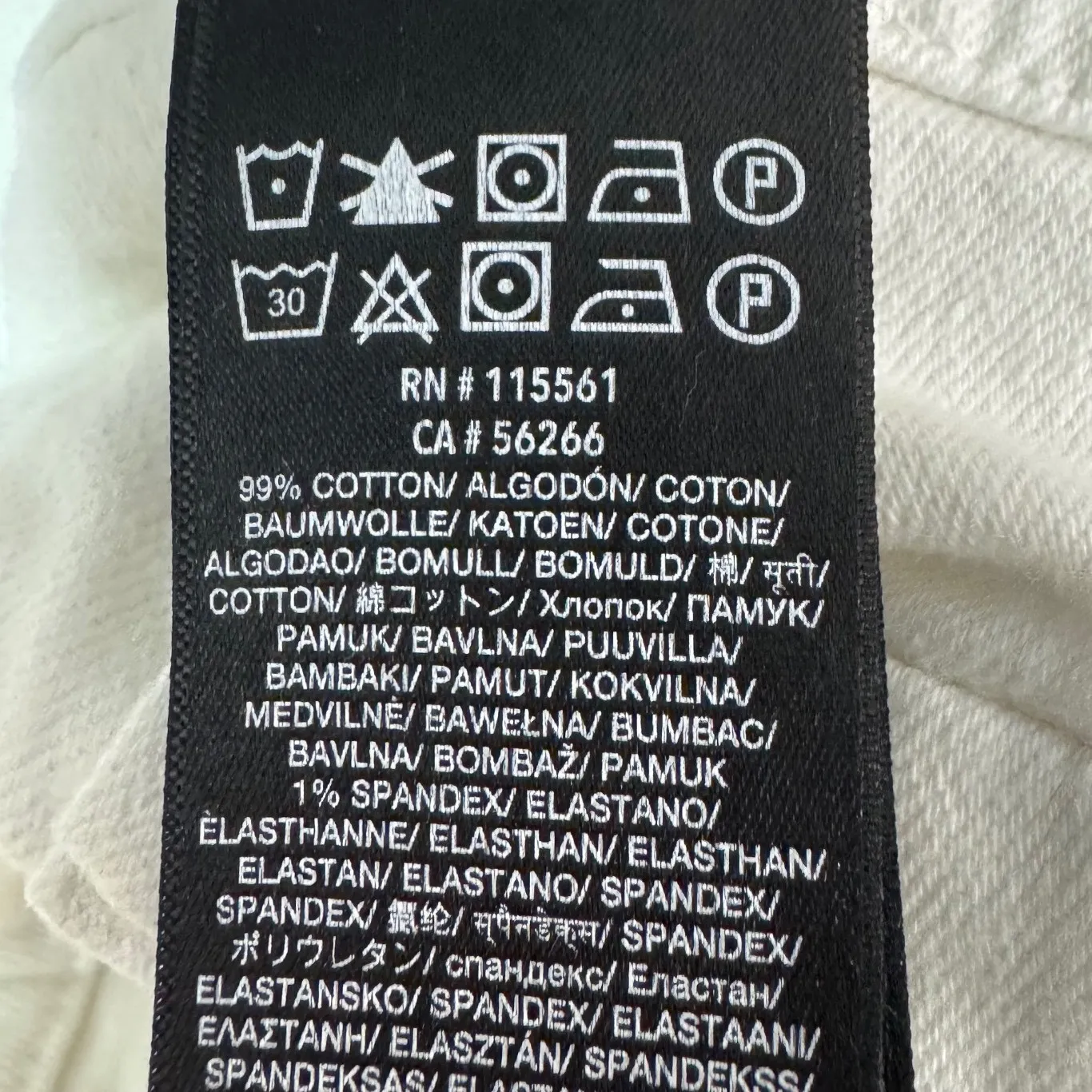 7 For All Mankind Kimmie Bootcut Jeans White Denim Size 26 (B)air Denim - Image 12