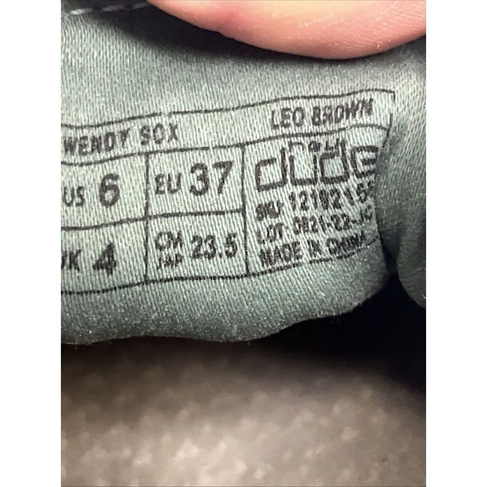 Hey Dude Shoes Wendy Sox Leo Brown Women’s Size 6 Slip On Loafer Fabric Leopard - Image 6