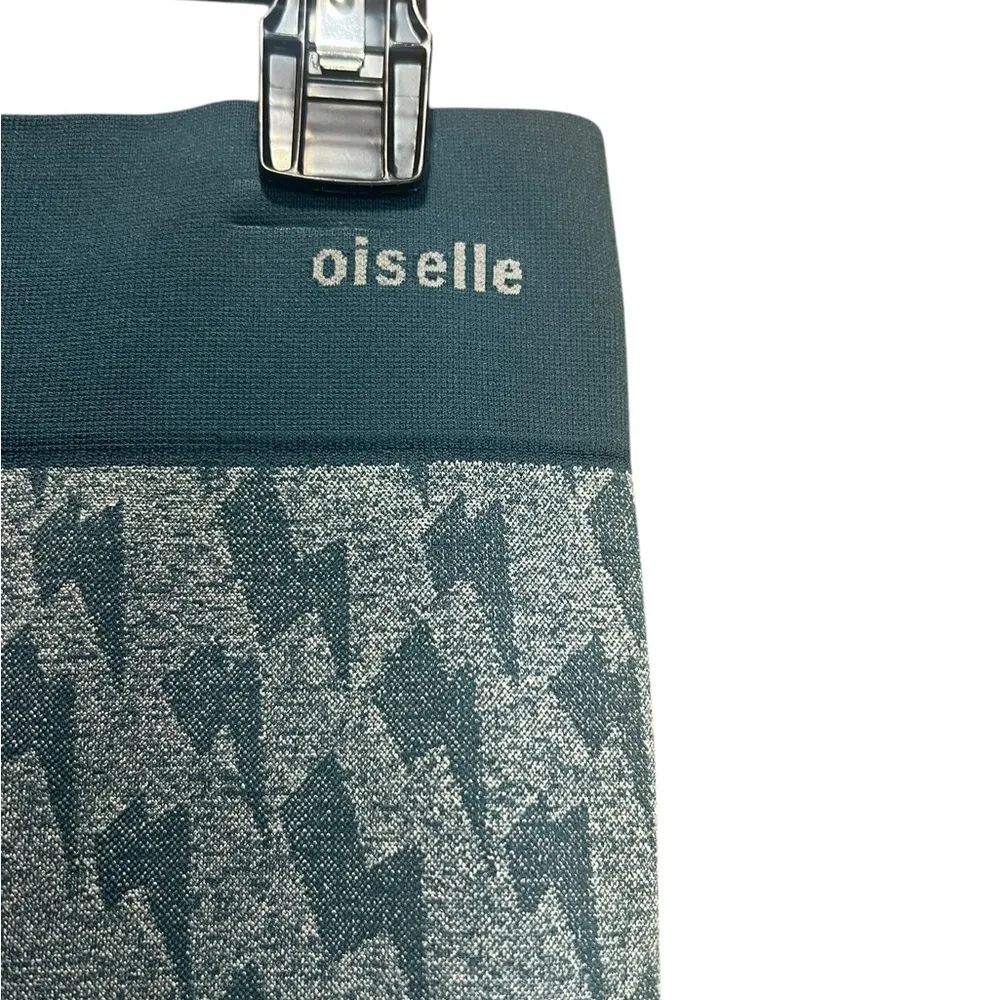 Oiselle Bolt Run Seamless Teal Leggings Size Small - Image 5