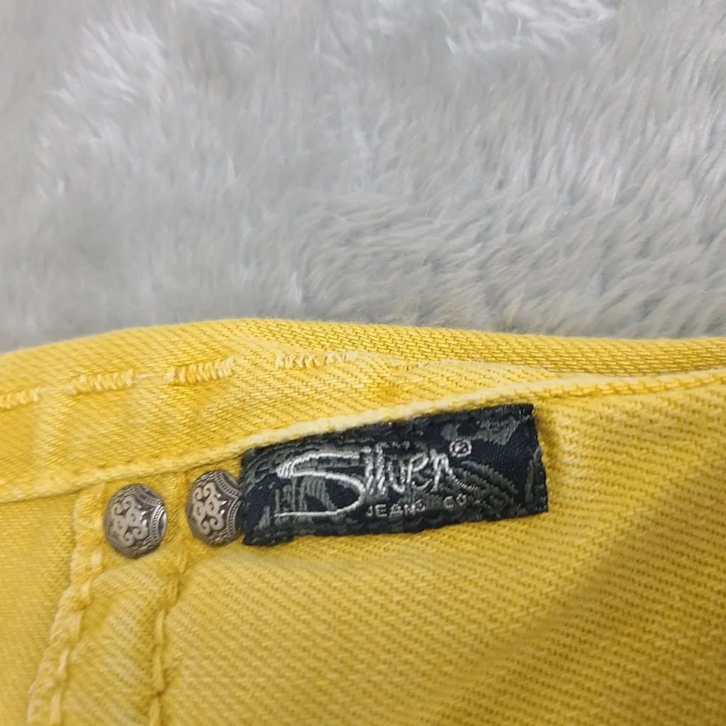 Women's Silver SUKI Skinny Jeans‎ 26x31 Mustard Yellow - Image 2