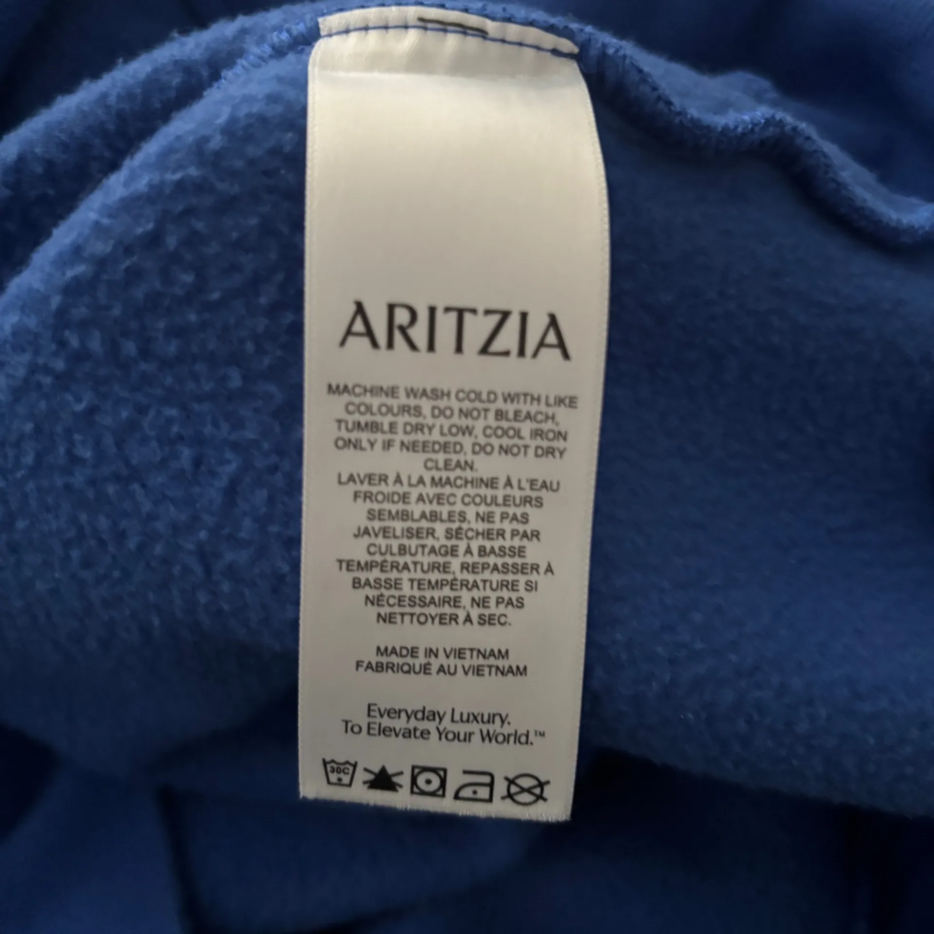 Aritzia Mega Raglan Hoodie Jazz Blue - Image 7
