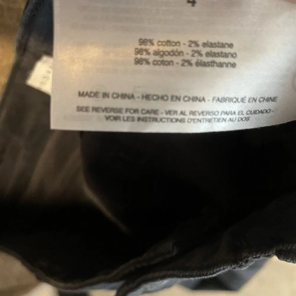 Social Standard by Sanctuary Jeans Sz 4 Women's Skinny Camo Black Gray Stretch - Image 8