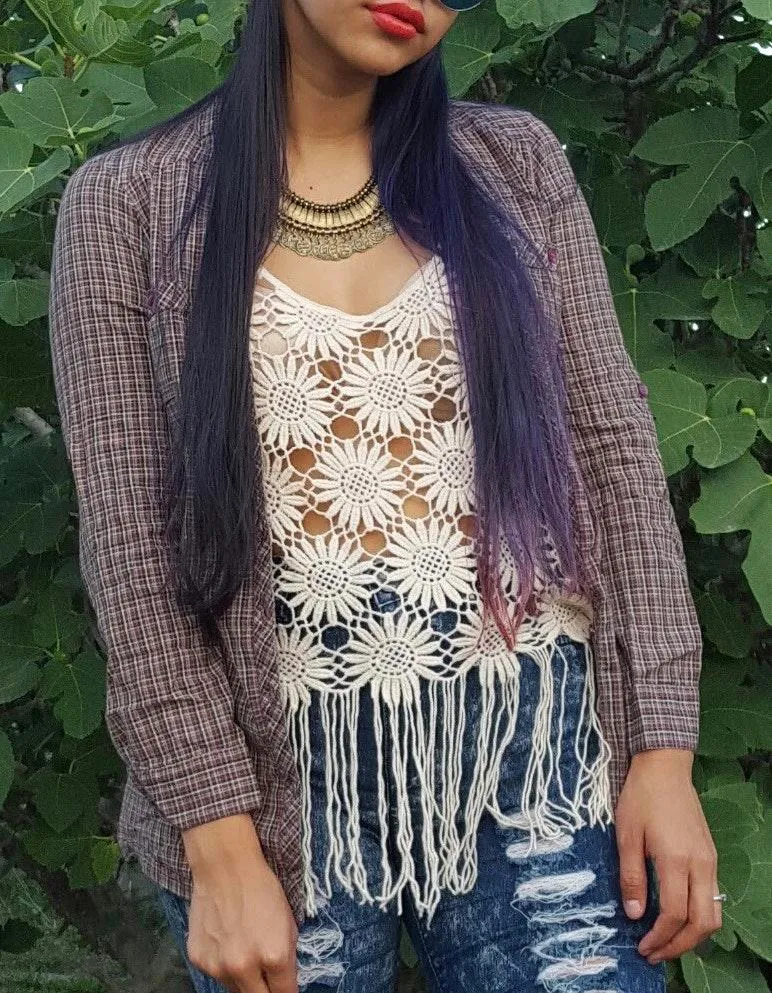 gingham button up shirt - Image 2