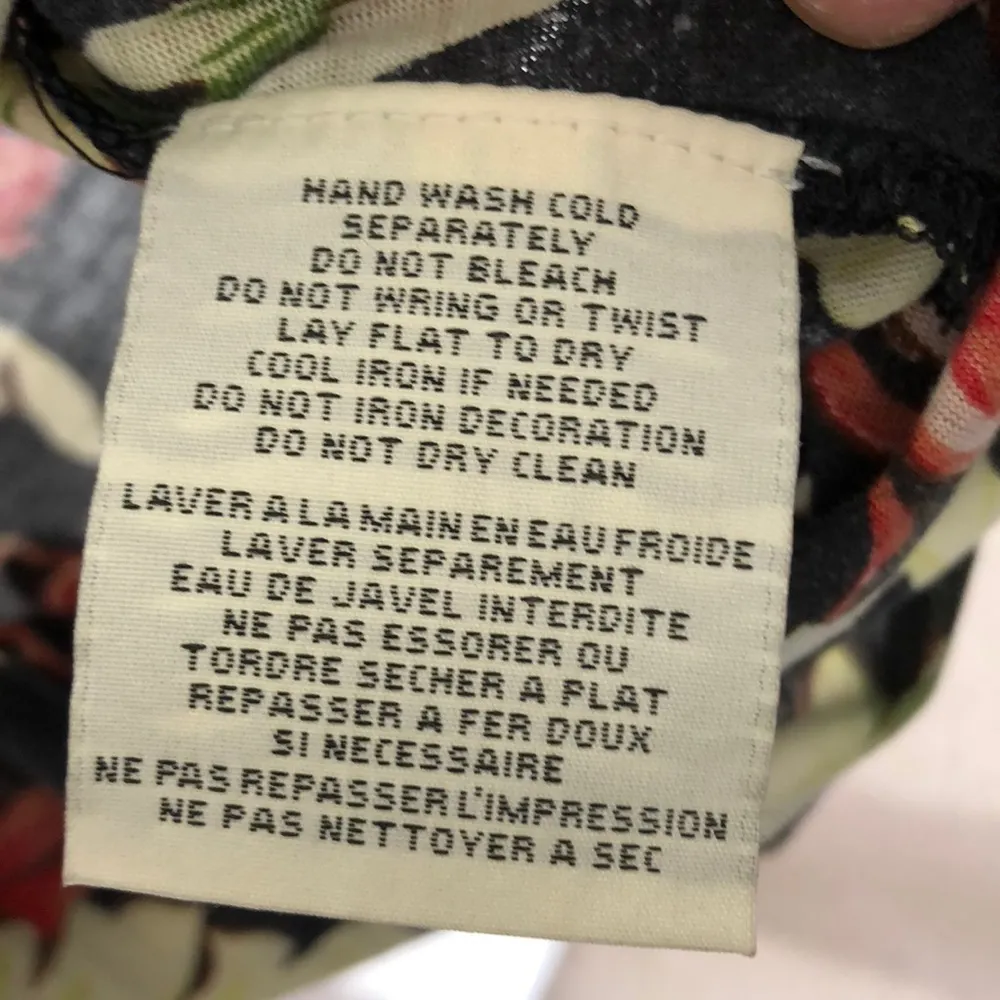 Denim&Supply Palm Leaves and Cheetah Print Top Small - Image 4