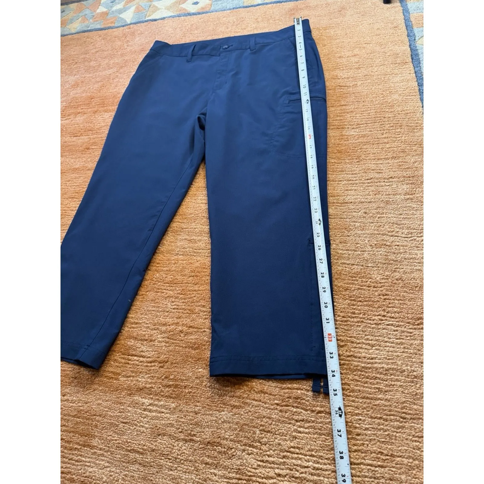 Eddie Bauer Blue Stretch Ripstop Crop Pants Women’s Size 12 - Image 4