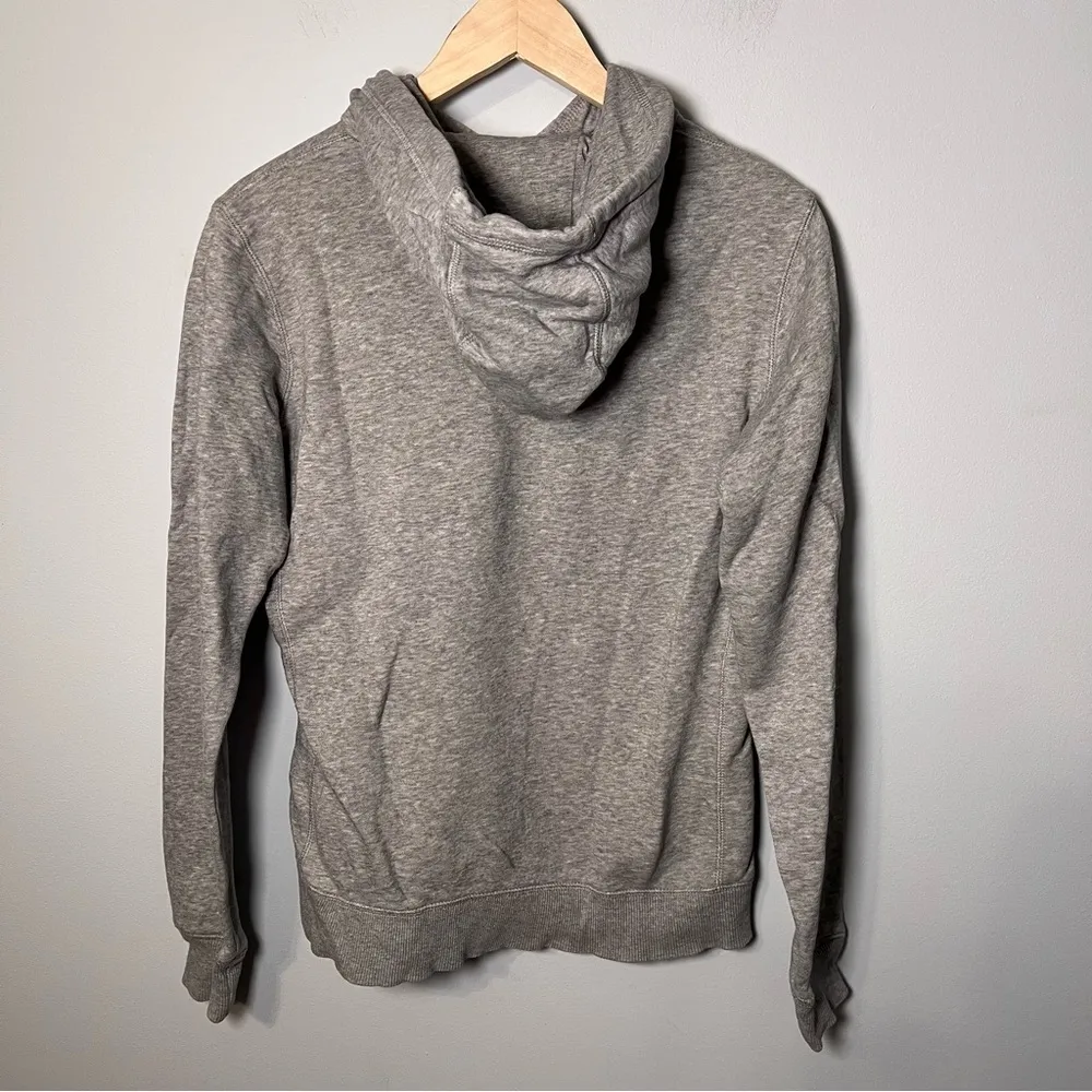 Nike Hoodie Women's M Gray Fleece Pullover Sweatshirt Center Swoosh 598575-063 - Image 2