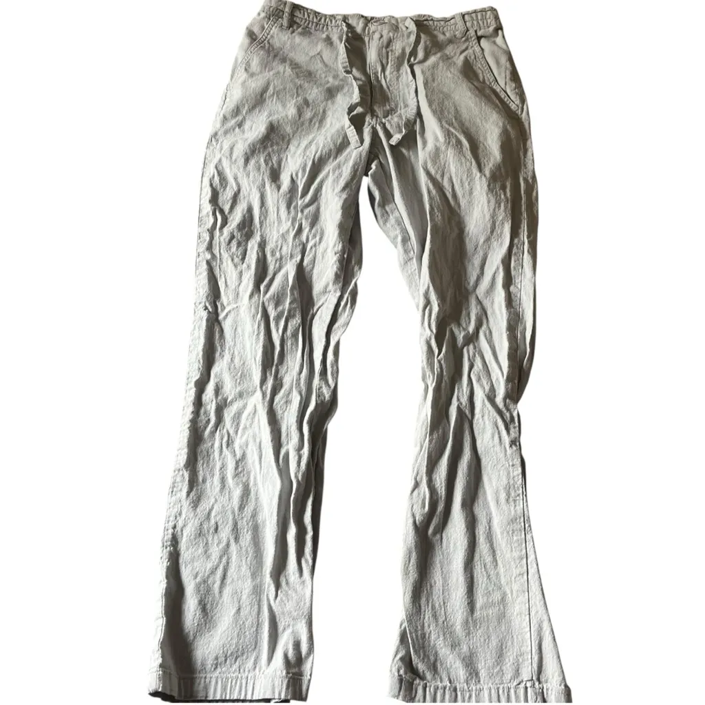 Cubavera Women's M White Tan‎ Linen Cotton Blend Lightweight Casual Summer Tan Size M - Image 2