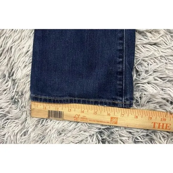 ABERCROMBIE &‎ FITCH JEANS THE A&F SKINNY BOOT DISTRESSED EUC SIZE 27/31 Western - Image 8