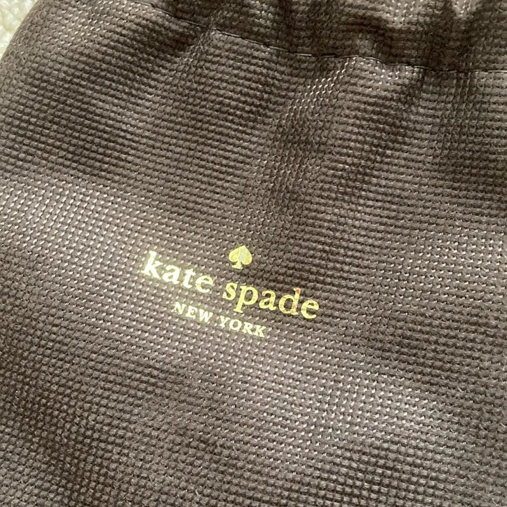 Kate Spade New York Mini Dust Bag Protective Jewelry Holder Brown 4.75” by 6” - Image 2