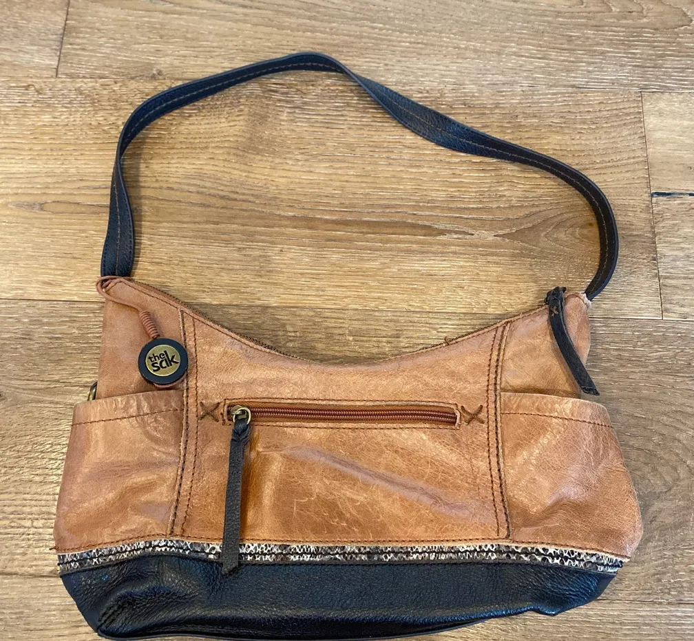 The Sak Kendra Hobo Tobacco Brown Leather Shoulder Bag - Image 1