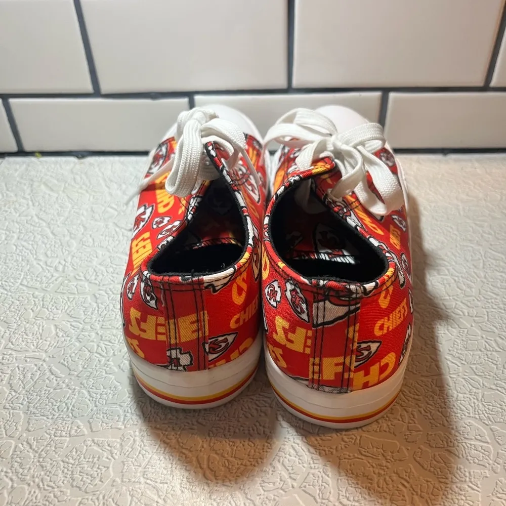 Foco Kansas City Chiefs Mens shoes size 9 taylor swift travis kelce Red - Image 5