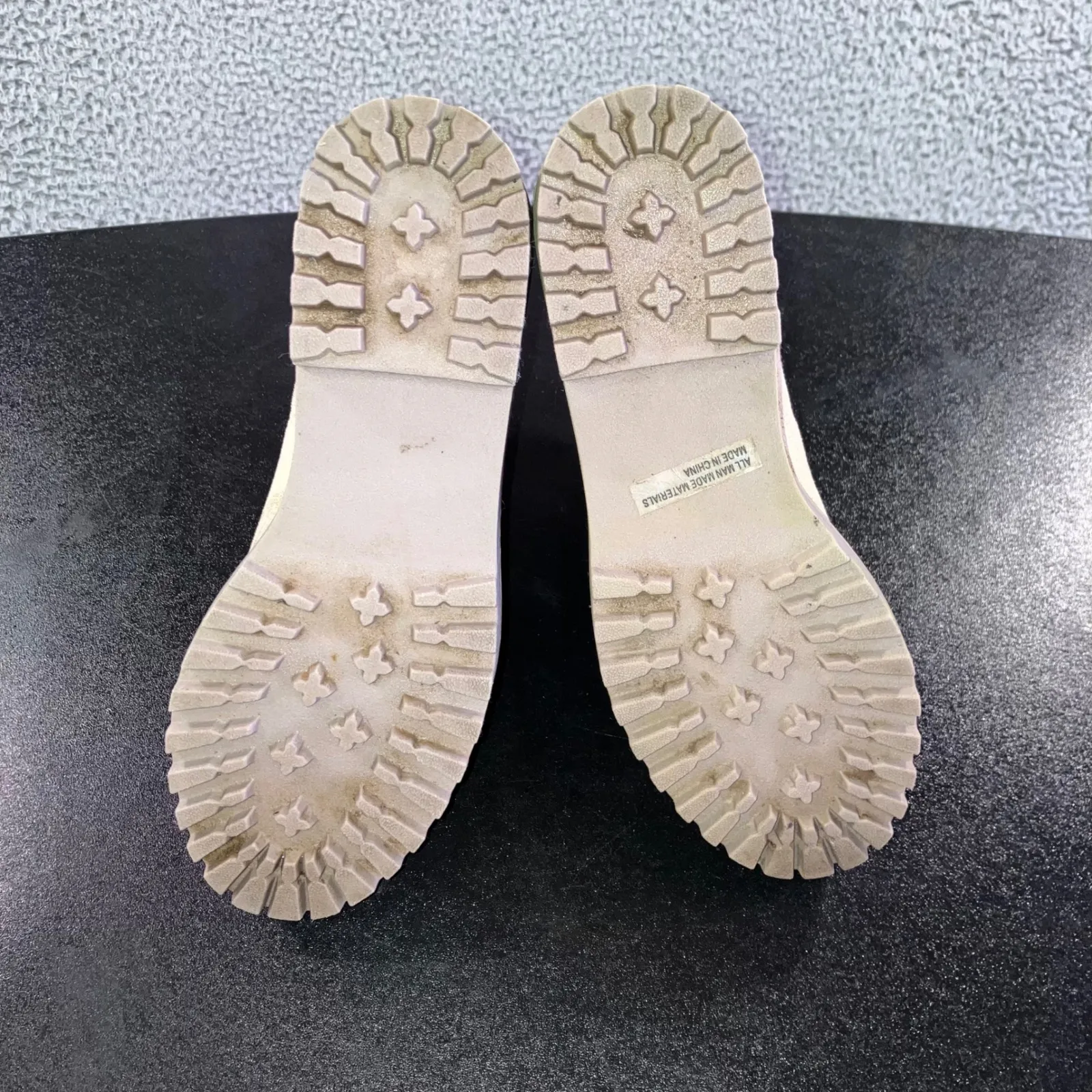 DV Dolce Vita RIELLE Suede Lug Sole Wedge Chelsea Boots Women 8 Waterproof Tan - Image 11