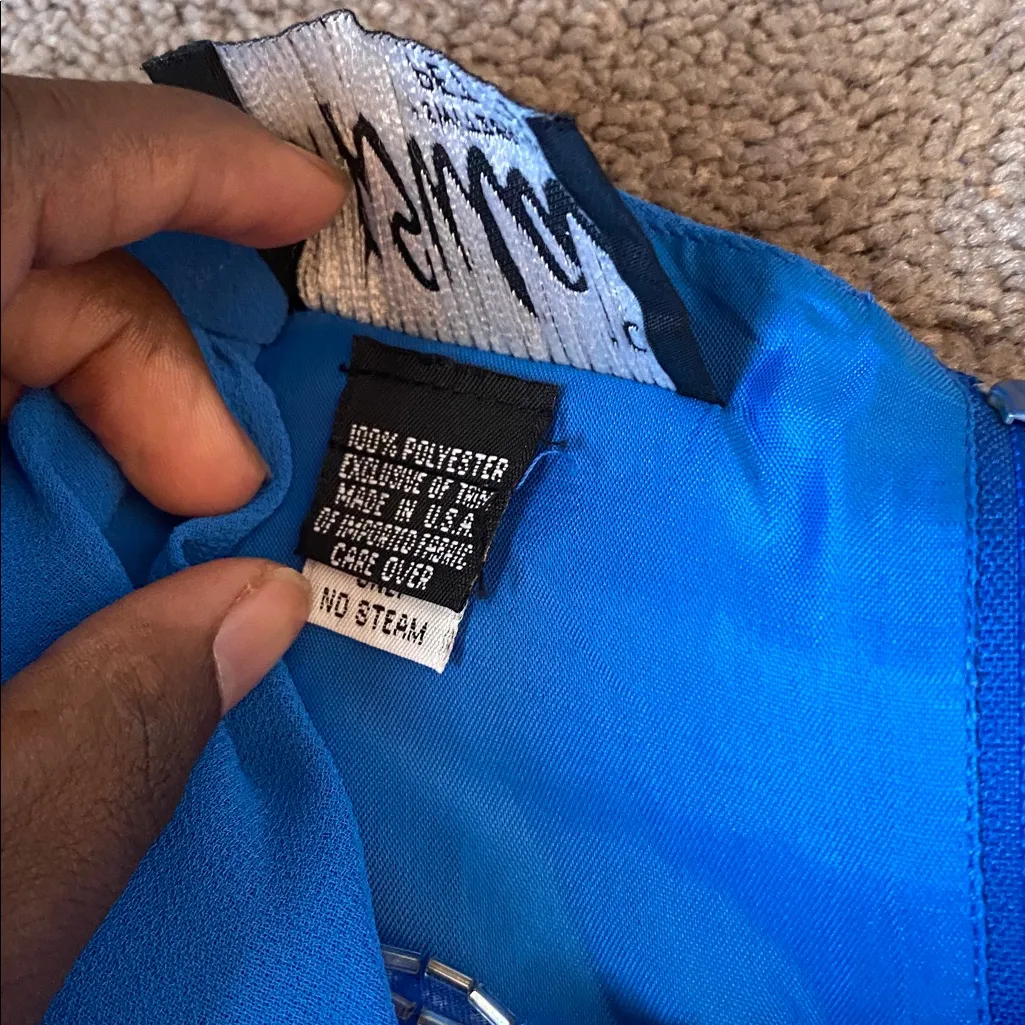 Ursula Of Switzerland Blue Dress SIZE 10P - Image 5