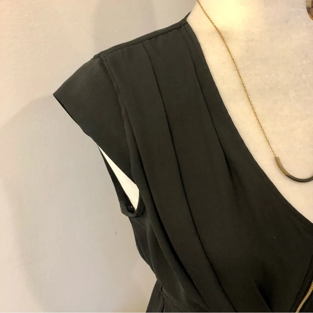 H&M Front Zip Black Dress - Image 5