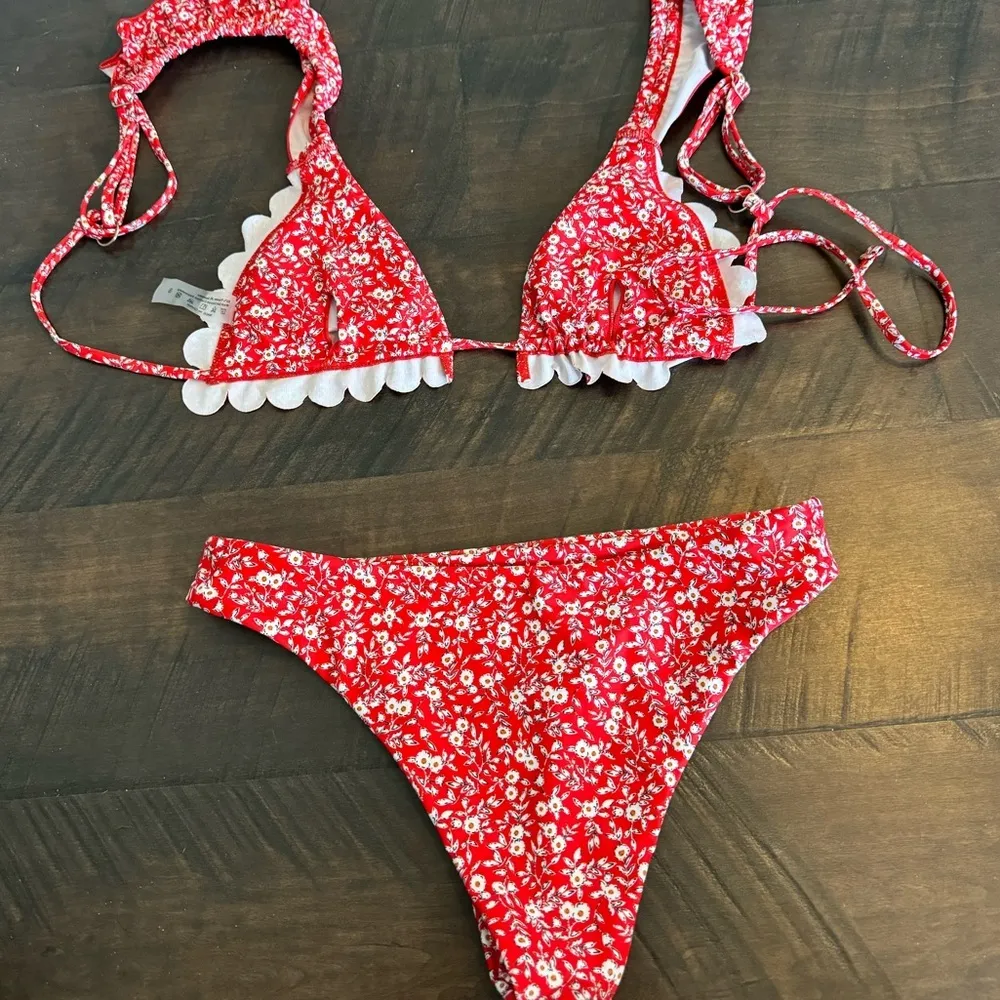 3/$20 Red Floral Bikini - Image 16