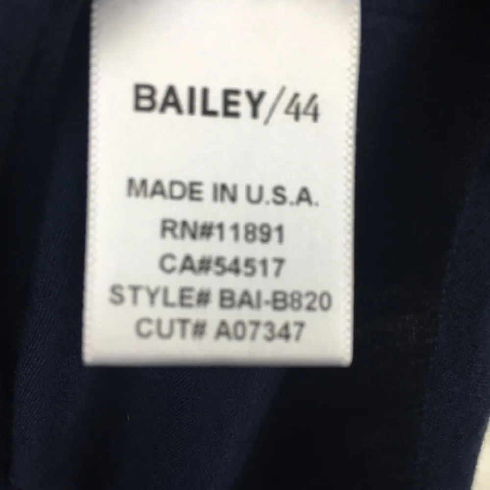 Bailey 44 Navy Cold Shoulder Top 3/4 Sleeve - Image 8