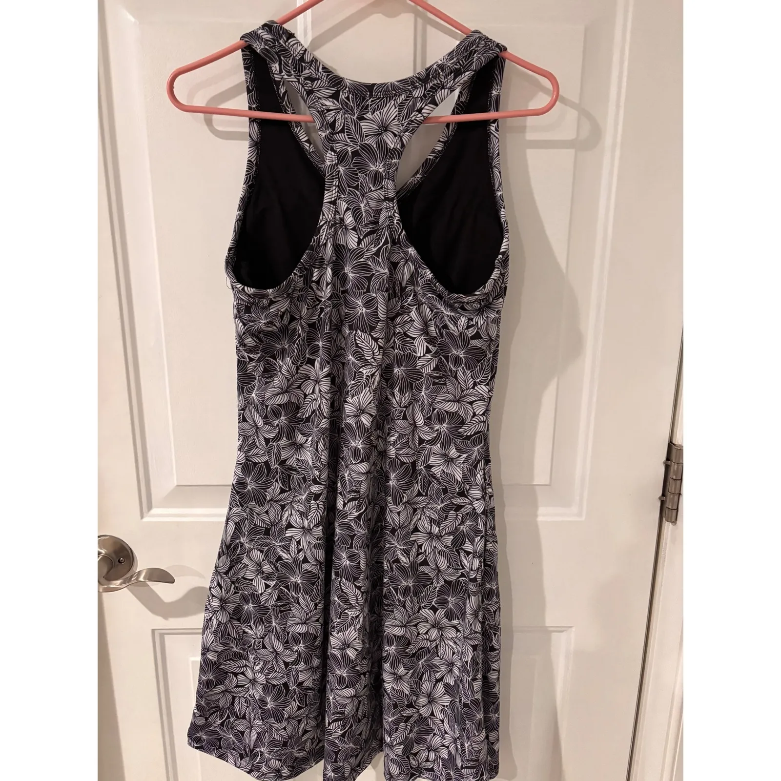 ZEROXPOSUR Women's Floral Print Racerback Sun Protection Dress M Pockets Beach - Image 4