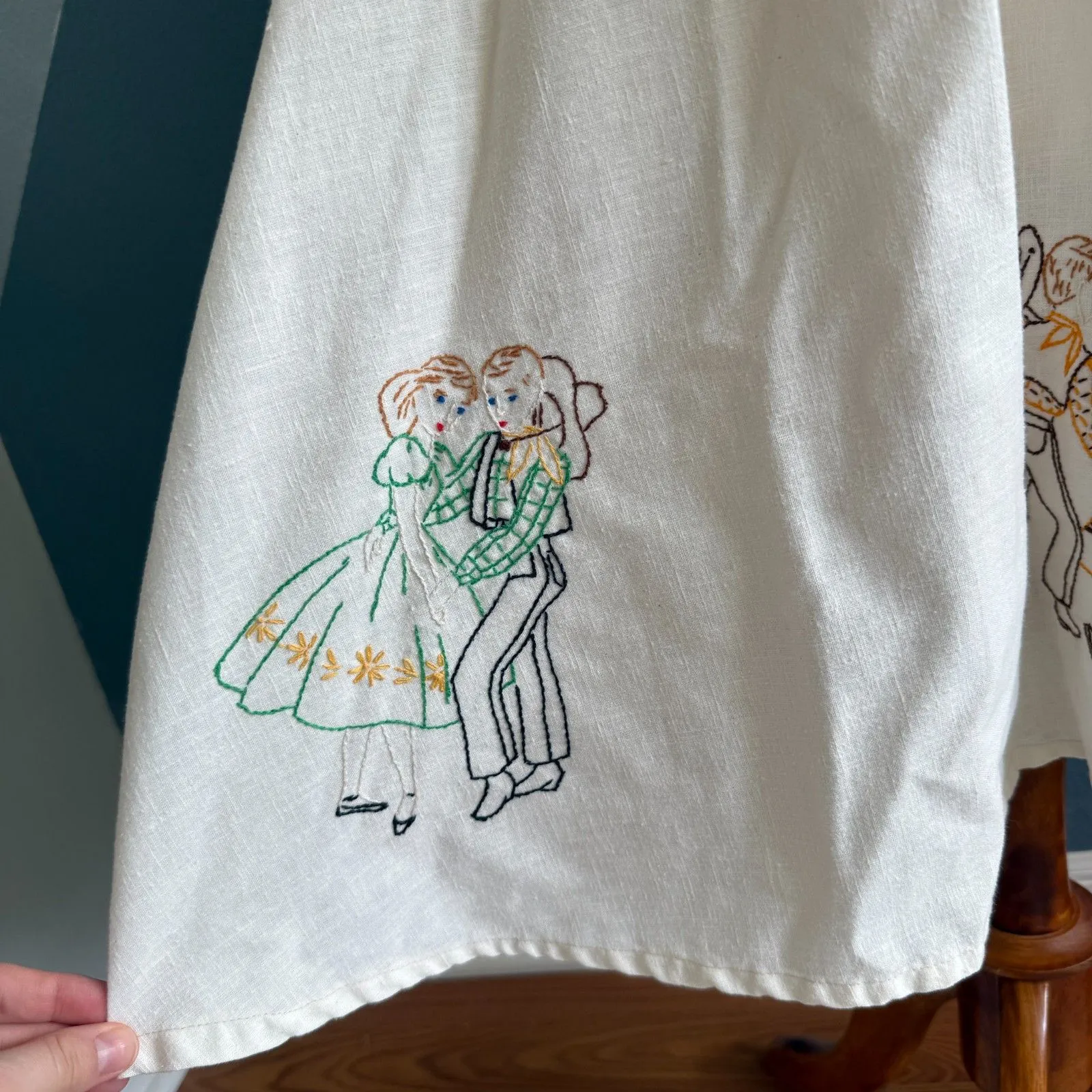 Handmade Embroidered Square Dancing Skirt - Image 6